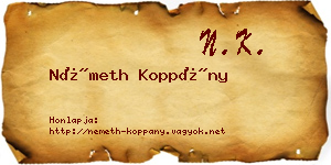 Németh Koppány névjegykártya